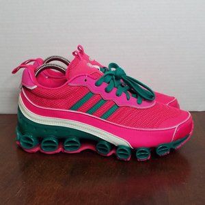 🆕️Adidas Originals Microbounce T1 wms sz 7.5 Shock Pink Green EF4886